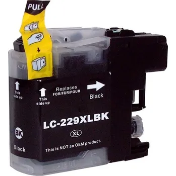 Počítačové příslušenství Best2Buy cartridge Brother LC229XLBK, černá (black), kompatibilní