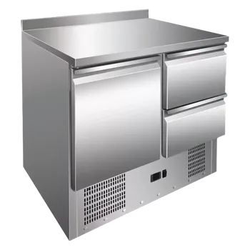 Stůl chladicí 1x dveře, 1x2 zásuvky, salátový | REDFOX - MTZ 902