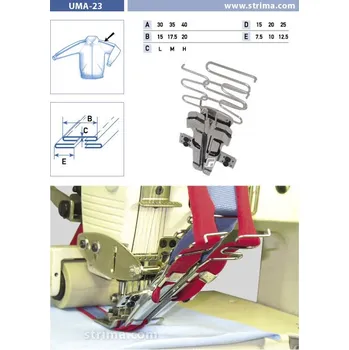 Příslušenství k šicímu stroji Texi Zakladač speciální pro šicí stroje UMA-23 30/15x20/10 M