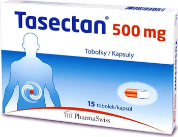 Lék na průjem Tasectan 500 mg 15 cps.