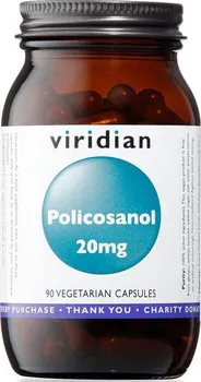 Přírodní produkt viridian Policosanol 20 mg 90 cps.