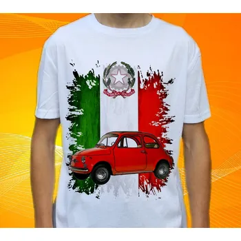 Pánské tričko tričko Fiat 500 164 (tričko s osobním autem )