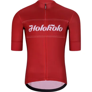 Cyklistické oblečení HOLOKOLO Cyklistický dres s krátkým rukávem - GEAR UP - červená M