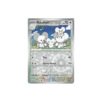 Sběratelská karetní hra Pokémon karta Maushold 074/091 Reverse Holo - Paldean Fates