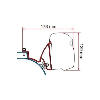 Příslušenství ke karavanu Adaptér F43 Kit VW T5/T6 California