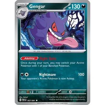Karetní hra Pokémon karta Gengar 057/091 - Paldean Fates