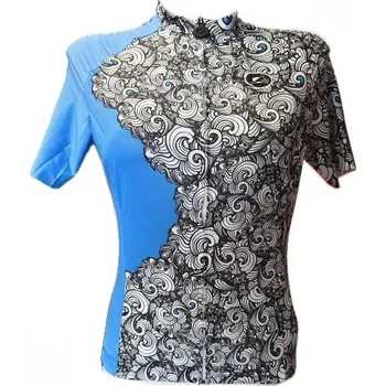 cyklistický dres Dres Rosti Dres Rosti Onde 22-20031 dámský kr.r. blue/white/black XL XL