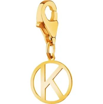 Přívěsek Zlatý přívěsek Charms - písmeno K - Z-733 K.03