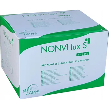 ZARYS International Group NONVI lux S - Komprese z netkané textilie, 40g, 10x10cm, sterilní (2-10ks/bal) Varianta: 10cm x10cm (3ks)