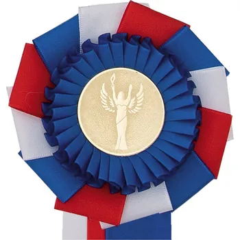 Kokarda dvouřadá TRIKOLÓRA, průměr 13 cm