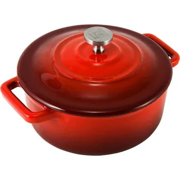 Hrnec CS SOLINGEN Zapékací miska servírovací litinová Xanten 13 x 10 cm červená CS-075965