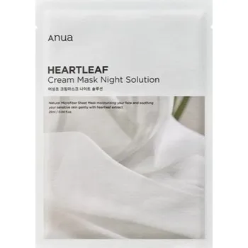 Kosmetika ANUA - HEARTLEAF CREAM MASK NIGHT SOLUTION - Zklidňující maska na suchou a citlivou pleť 25 ml