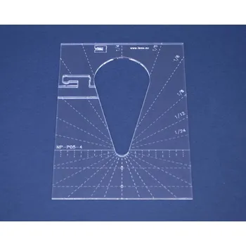 ISew Quiltovací pravítko kapka 4" NP-P05-4