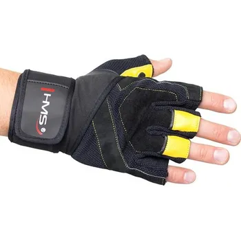FITNESS RUKAVICE ŽLUTÉ RST01 HMS L