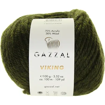 Příze Gazzal Viking 4010 tmavě zelená