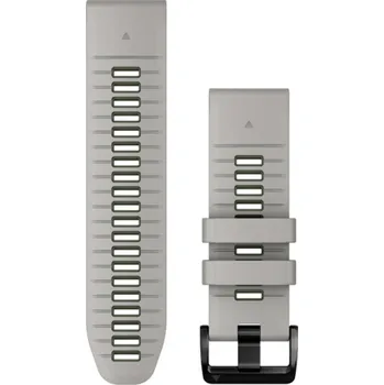 Řemínek na hodinky GARMIN řemínek - QUICKFIT 26 - šedá/zelená