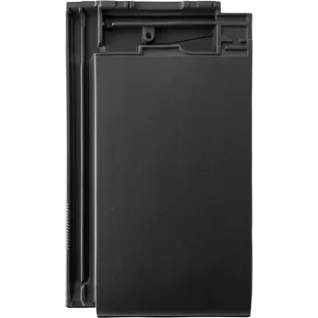 Střešní krytina ERLUS LINEA® Taška základní 1/1 Sinterschwarz Matt - černá matná engoba Select slinutá