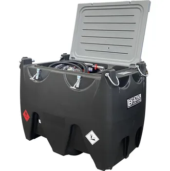 Palivová nádrž Mobilní nádrž na naftu CARRY TANK 600 litrů, 80 l/min – 12V MAX+ hladinoměr, průtokoměr a filtr