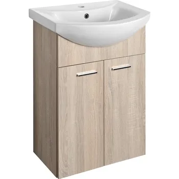 Umyvadlo Aqualine ZOJA umyvadlová skříňka 50,5x74x30cm, dub platin