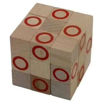 Hlavolam M.I.K. Kobra velká Dřevěný hlavolam Kobra velká - červená