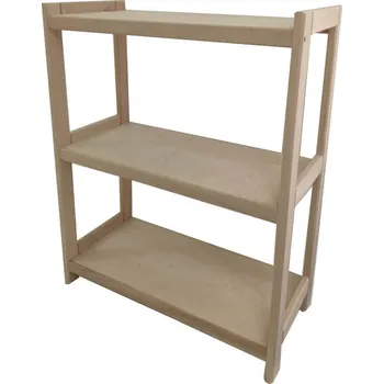Knihovna Krušnohorský nábytek Dřevěný regál 3BP70 93 x 70 x 33 cm buk