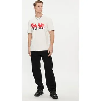 Hugo T-Shirt Dinricko 50508513 Bílá Relaxed Fit XL
