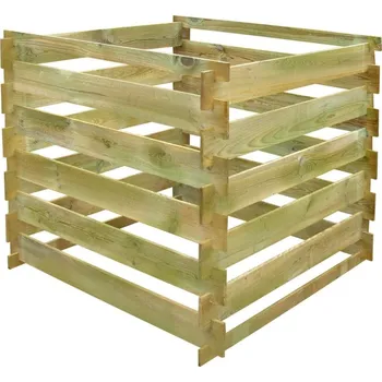 Kompostér vidaXL Laťkový kompostér 0,54 m³ čtvercový dřevo [41656]