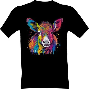 Tričko s potiskem Barevné zvířátko pánské