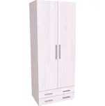 Skříň RIO 80 Varianta: Šatní tyč, Dekor: Modřín latte