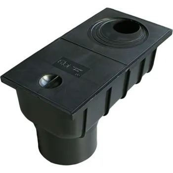 ACO Lapač geiger černý vstup DN 50-110, svislý výstup DN 110