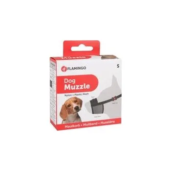 Náhubek pro psa Flamingo fixační náhubek pro psy S 20 - 25 / 35 - 48 cm / vestík / černý /
