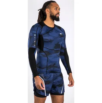 Rashguard Rashguard Venum Electron 3.0 - dlouhé rukávy - Navy Velikost: L