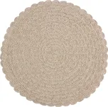 Prostírání kulaté béžová CUBA Ø 38 cm Mybesthome