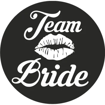 ON-DESIGN Potisk TEAM BRIDE Barva: bílá, Velikost motivu: 8 cm