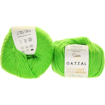 Příze Gazzal Baby Wool XL 821 jarní zeleň