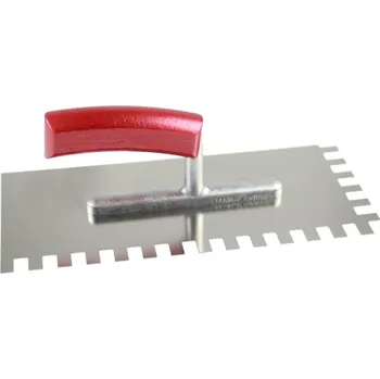 Zednické hladítko Hladítko Kaufmann nerezové zubaté E11 280 x 130 x 0,75 mm