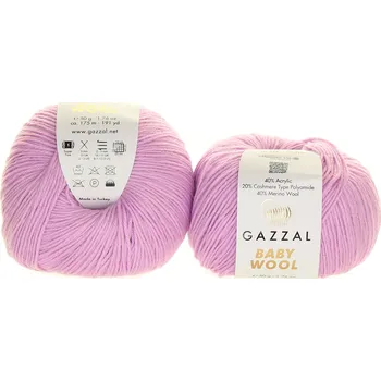 Příze Gazzal Baby Wool 823 světle fialová