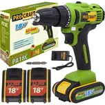 Aku vrtací šroubovák Procraft PA18C