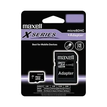 Paměťová karta MicroSDHC 8GB CL4 + adpt 854578 MAXELL