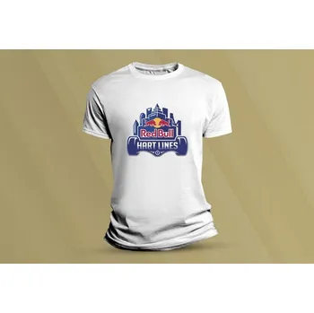 Chlapecké tričko Dětské bavlněné tričko Red Bull Hart Lines. Bílá velikost M