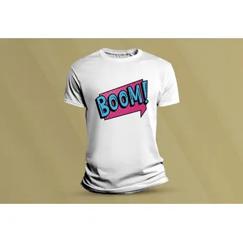 Chlapecké tričko Dětské bavlněné tričko Boom. Bílá velikost M