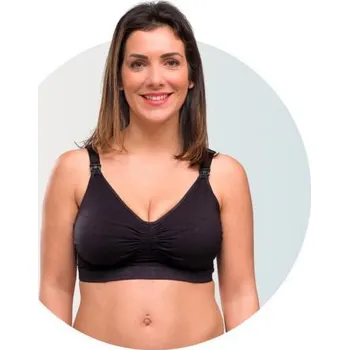 Těhotenská podprsenka Carriwell Podprsenka ke kojení s gelovou kosticí - ČERNÁ Vel. S