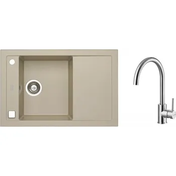 Granitový dřez Alveus SET FORMIC 30 PEBBLE+ BATERIE ELZA BRS + 5 % sleva v košíku s kódem SLEVA5