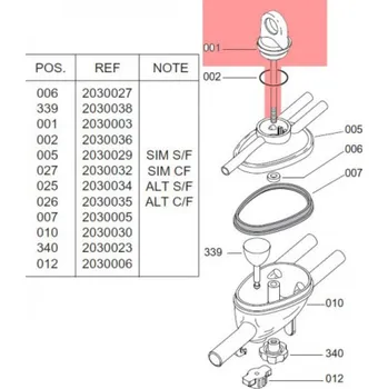 Závěsný šroub pro sběrač Vanguard