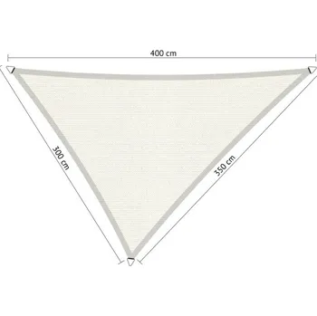 Slunečník Lazy Momo Sluneční nepravidelný Trojúhelník shadow - 3,0 x 3,5 x 4,0 m Barva: Arctic bílá