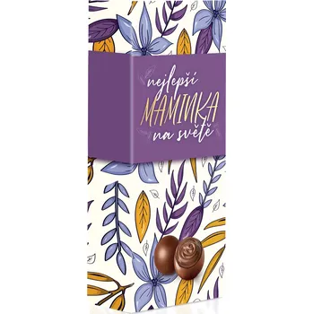 Bonboniéra Selllot, s.r.o., K Hájům 34, 155 00 Praha 5 - Vyrobeno v Itálii Čokoládové plněné pralinky v dárkové krabičce - Nejlepší maminka na světě 84g