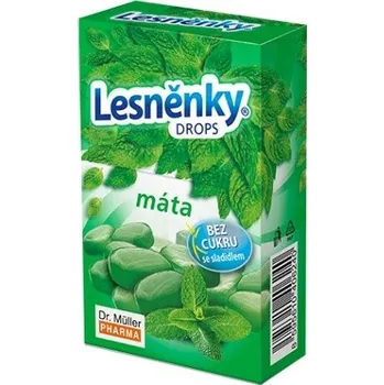 Bonbon Dr. Muller Lesněnky® drops bez cukru máta 38g