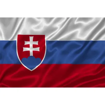 Vlajka Luxusní saténová vlajka SR 1x1,5 m - Bez třásní