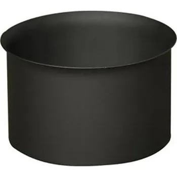 Kouřovod Zděř kouřová 130mm t. 1,5mm černá