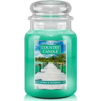 Svíčka Country Candle Vonná Svíčka Citrus & Seagrass, 652 g